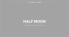 Desktop Screenshot of halfmoonoxford.com